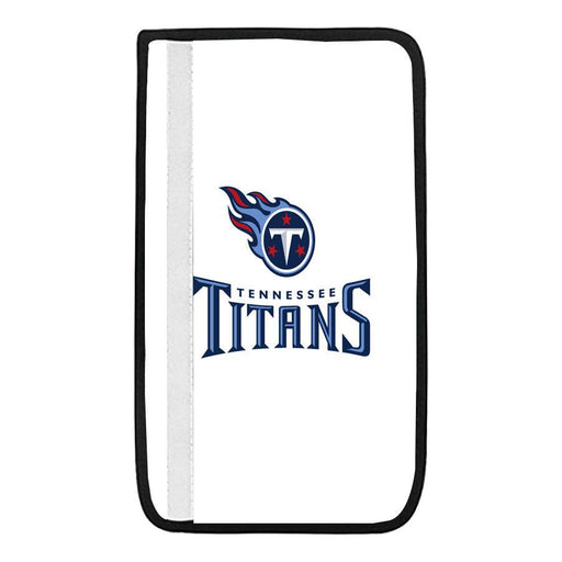 white logo tennessee titans fire ball Car seat belt cover