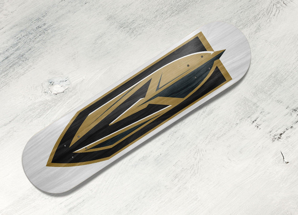 white logo vgk team nhl Skateboard decks