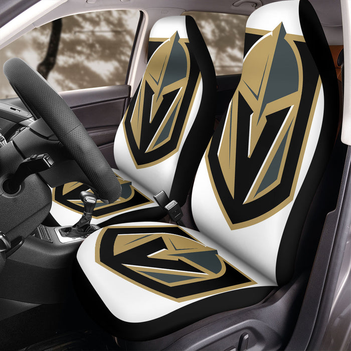 white logo vgk team nhl Car Seat Covers