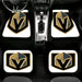 white logo vgk team nhl Car floor mats Universal fit