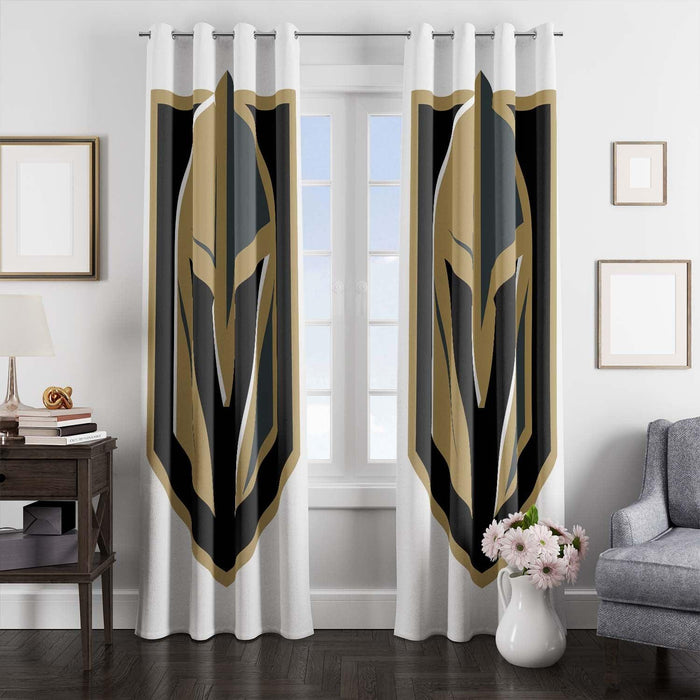 white logo vgk team nhl window Curtain