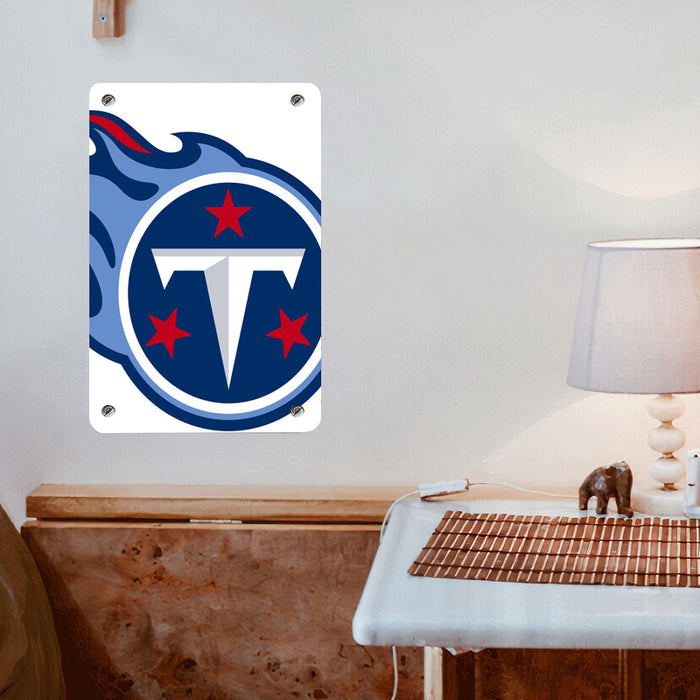 white tennessee titans logo Poster Metal print wall art