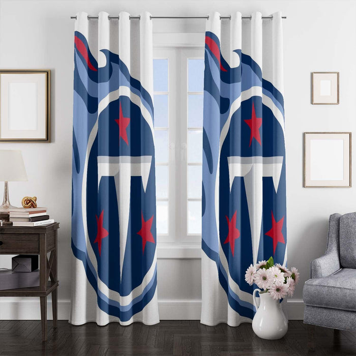 white tennessee titans logo window Curtain