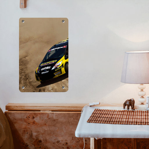 wide circuit offroad car racing Poster Metal print wall art