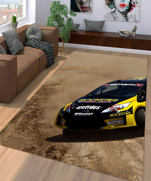 wide circuit offroad car racing Living room carpet rugs