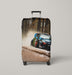 wild car racing action Luggage Covers | Suitcase