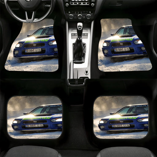 winter seasn still car racing rally Car floor mats Universal fit