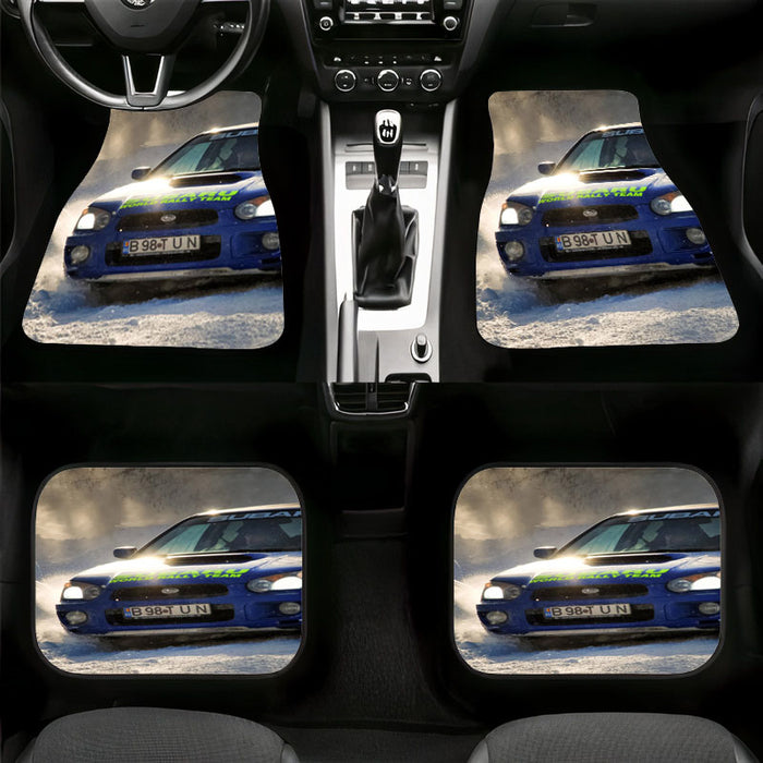 winter seasn still car racing rally Car floor mats Universal fit