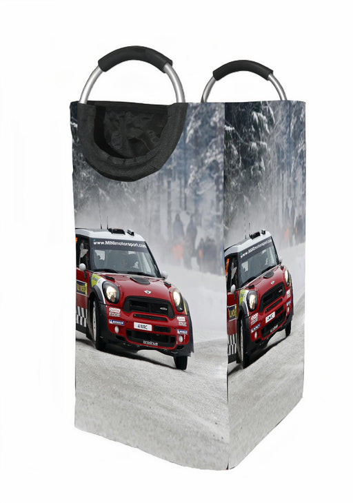 winter season racing car Laundry Hamper | Laundry Basket