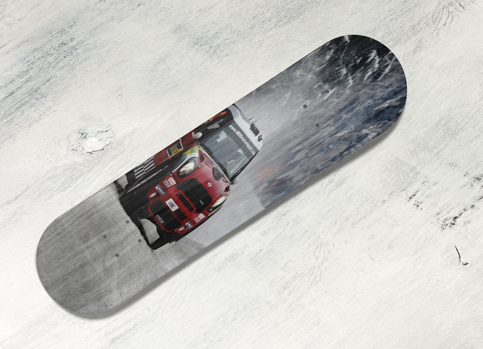 winter season racing car Skateboard decks