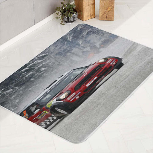 winter season racing car bath rugs