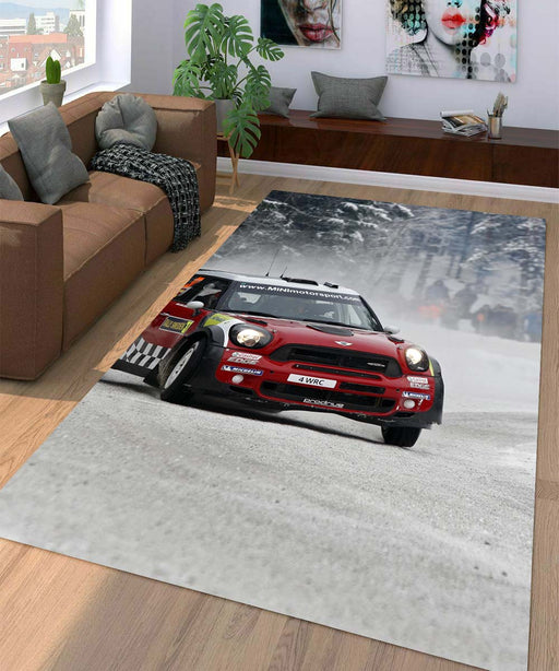 winter season racing car Living room carpet rugs