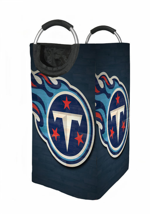 wood blue Tennessee titans Laundry Hamper | Laundry Basket