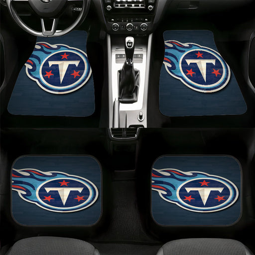 wood blue Tennessee titans Car floor mats Universal fit