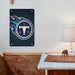 wood blue Tennessee titans Poster Metal print wall art