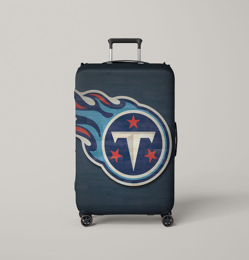 wood blue Tennessee titans Luggage Covers | Suitcase