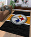 wood pittsburgh steelers team logo Living room carpet rugs