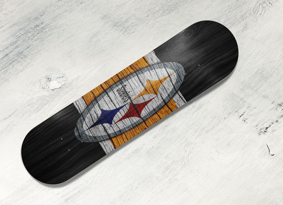 wood pittsburgh steelers team logo Skateboard decks