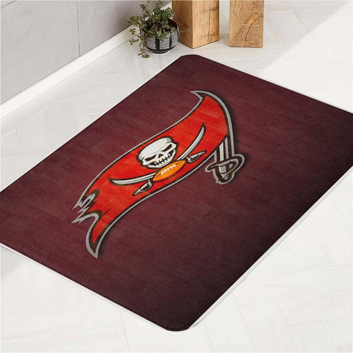 wood tampa bay bucccaneers flag bath rugs