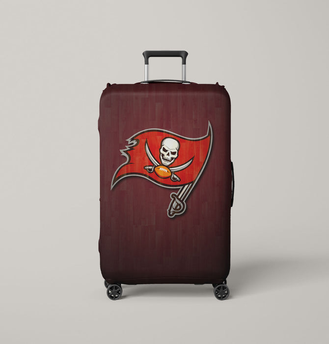 wood tampa bay bucccaneers flag Luggage Covers | Suitcase