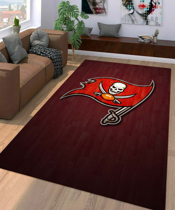 wood tampa bay bucccaneers flag Living room carpet rugs