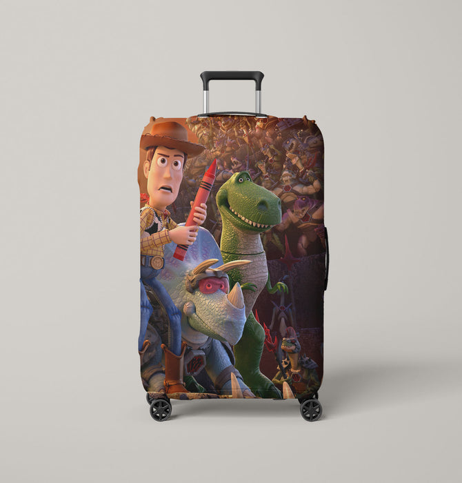 woody and friends toys story 4 Luggage Covers | Suitcase