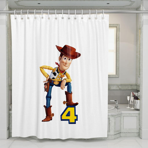 woody from toy story 4 shower curtains