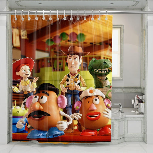 worst school toy story reaction shower curtains