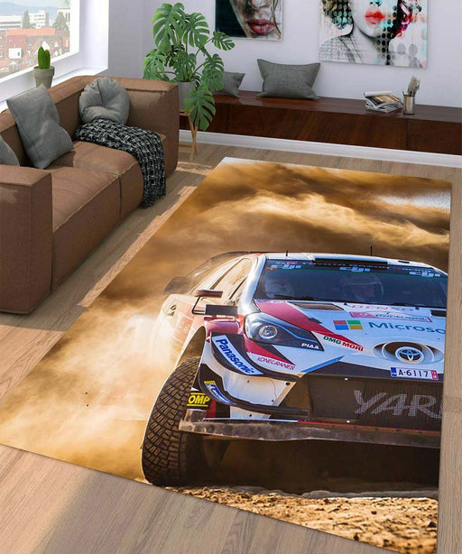 yaris offroad car racing Living room carpet rugs