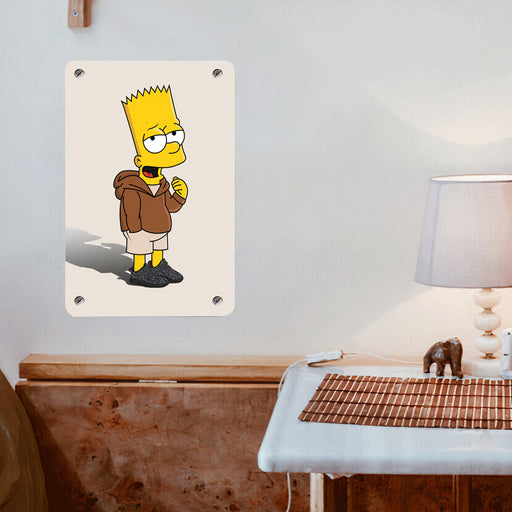 yeezy shadow simpsons nike Poster Metal print wall art