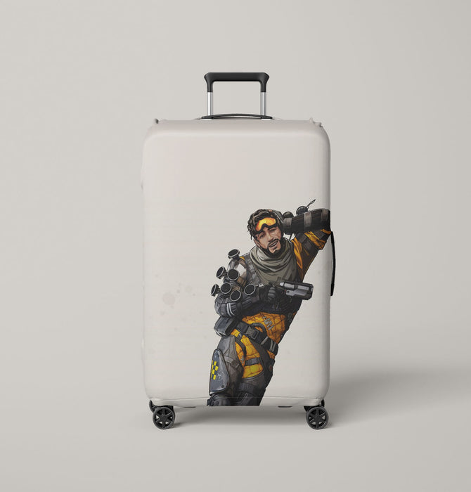 yellow armor of mirage Luggage Covers | Suitcase