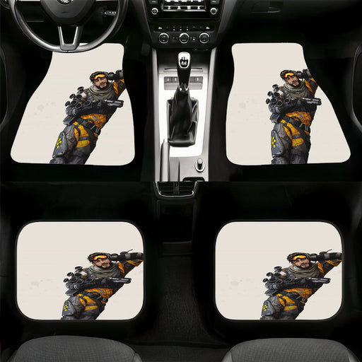 yellow armor of mirage Car floor mats Universal fit