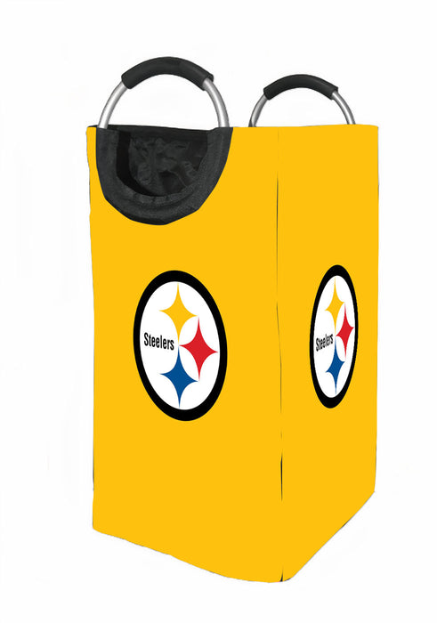 yellow steelers logo team Laundry Hamper | Laundry Basket