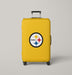 yellow steelers logo team Luggage Covers | Suitcase