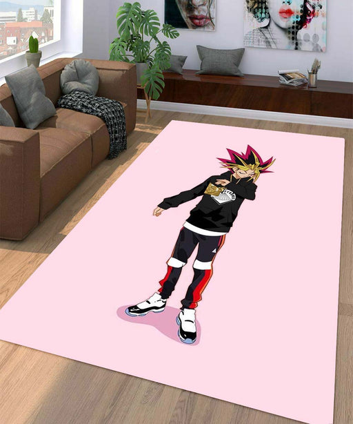 yugi oh become hypebeast with streetwear Living room carpet rugs