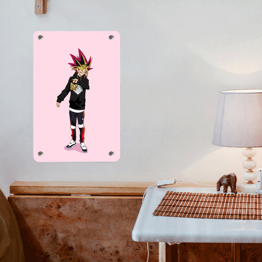 yugi oh become hypebeast with streetwear Poster Metal print wall art