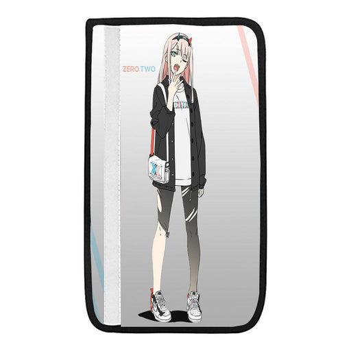 zero two character hypebeast anime Car seat belt cover