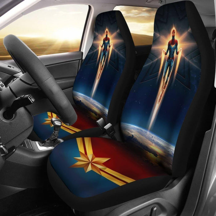 Captain Marvel Movie Car Seat Covers