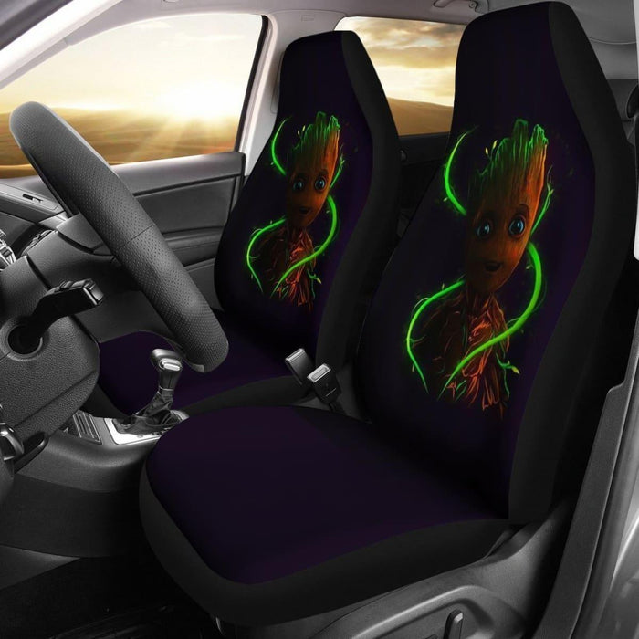 Cute Baby Groot Car Seat Covers