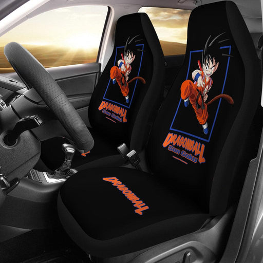 Goku Jump Dragon Ball Orange Car Seat Covers