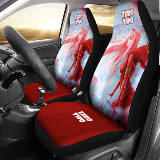 Zero Two  Anime Red Car Seat Covers