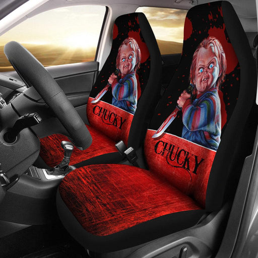 Chucky Blood Horror Movie Iron Car Seat Covers