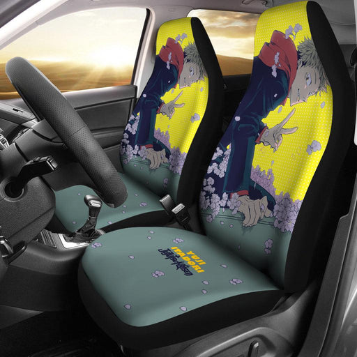 Yuji Itadori Flower Car Seat Covers