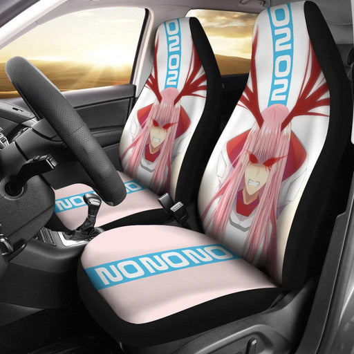Zero Two Angy Anime Girl Car Seat Covers