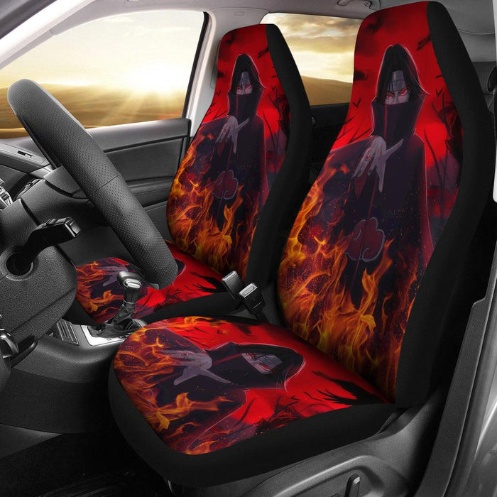 Itachi Uchiha Fire Seat Covers Naruto Anime Car Seat Covers