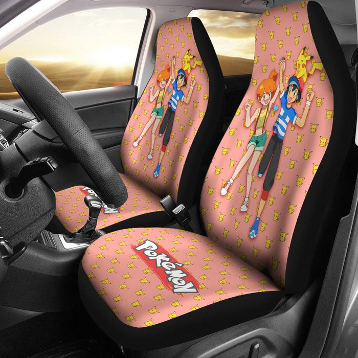 Anime Misty Ash Pikachu Pokemon Car Seat Covers