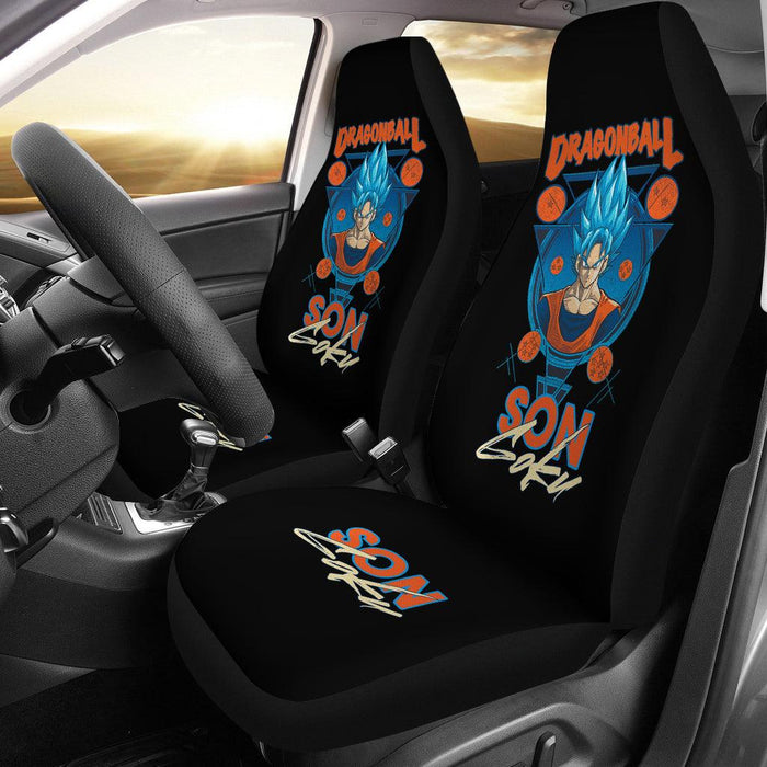 Son Goku Dragon Ball Orange Car Seat Covers