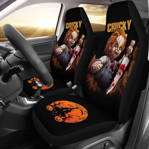 Chucky Horror Movie Iron Halloween Car Seat Covers