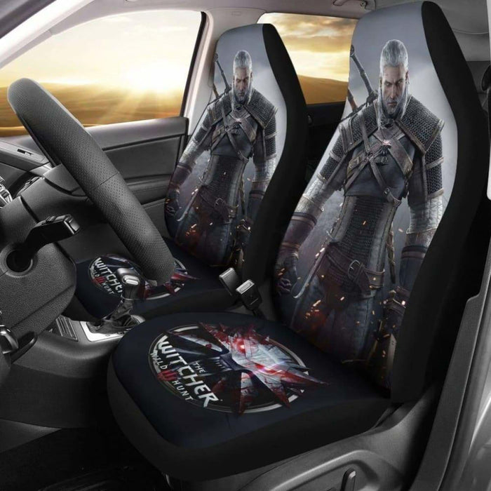 Geralt Logo The Witcher 3: Wild Hunt Game Car Seat Covers