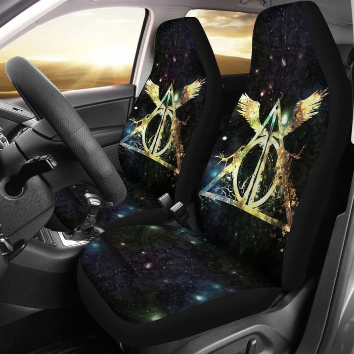 Harry Potter Neon Deathly Hallows Car Seat Covers